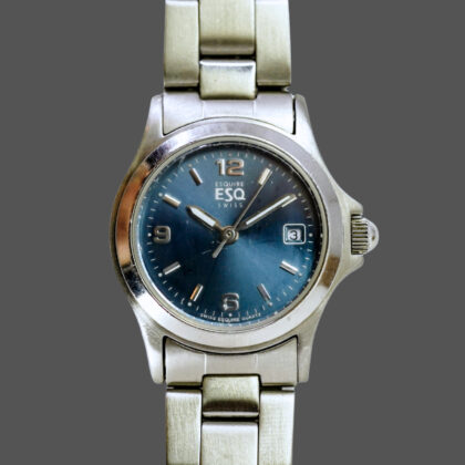 Monty's ESQ by Movado E5054 Ladies Quartz Watch | 25mm | Blue Dial | Boxed #71445