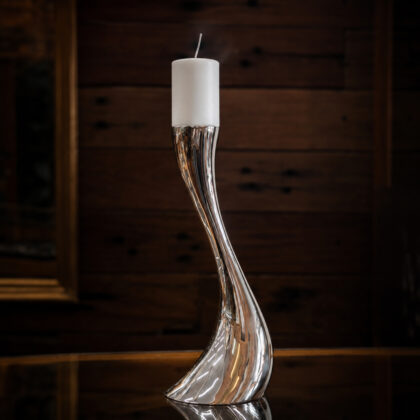 Georg Jensen Cobra Stainless Steel Floor Candleholder 40cm RRP $510 #71123