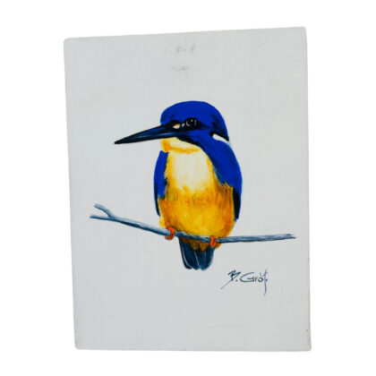 Kookaburra Acrylic Painting by Bela Grof Australian Artist 20 x 15cm #71582