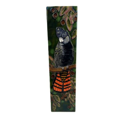 Major Mitchell's Cockatoo Handmade & Hand-Painted Decorative Tile | 40 x 10cm | Boxed #71222-48