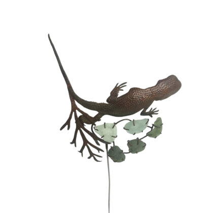Nicole Jakins “Bearded Dragon / Grevillea Leaf” 2018 | Animal Thoughts Mixed Media Sculpture | 27cm #71222-60