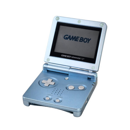Nintendo Game Boy Advance SP AGS 001 Silver Handheld Console With USB Charging Cable #70283