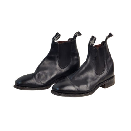 Monty's R.M. Williams Men's Craftsman Black Leather Chelsea Boots | Size 8H #69691
