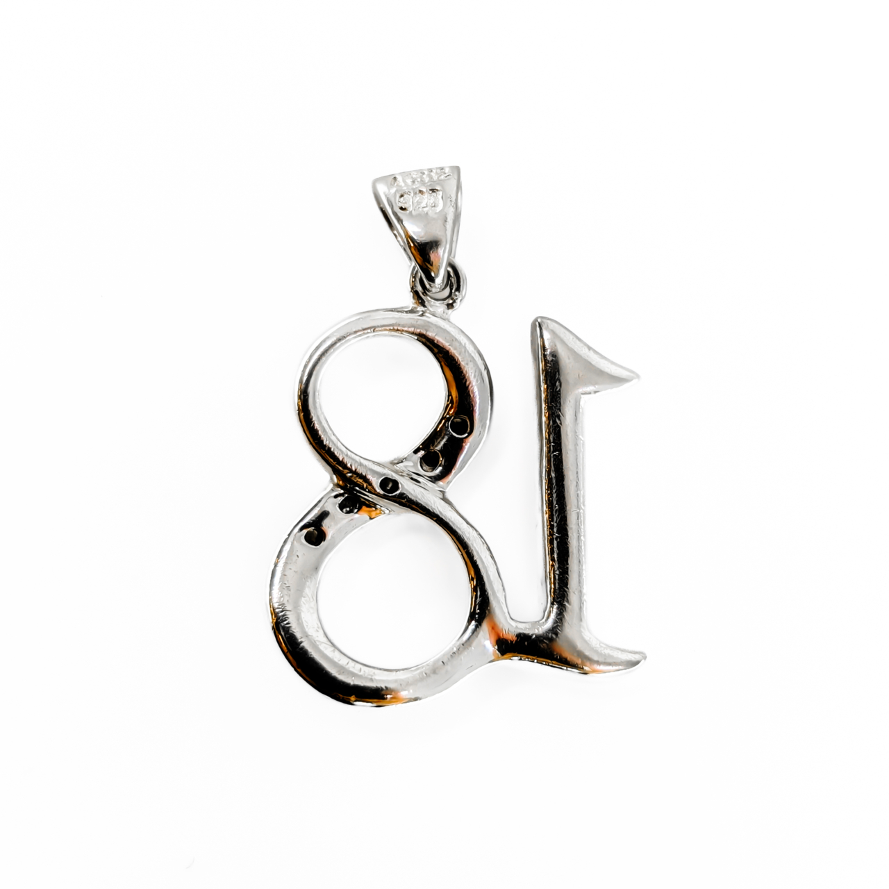 Sterling Silver 18th Birthday CZ Pendant | 3.2g #71600-1 Sterling Silver 18th Birthday CZ Pendant | 3.2g #71600-1 - Image 2