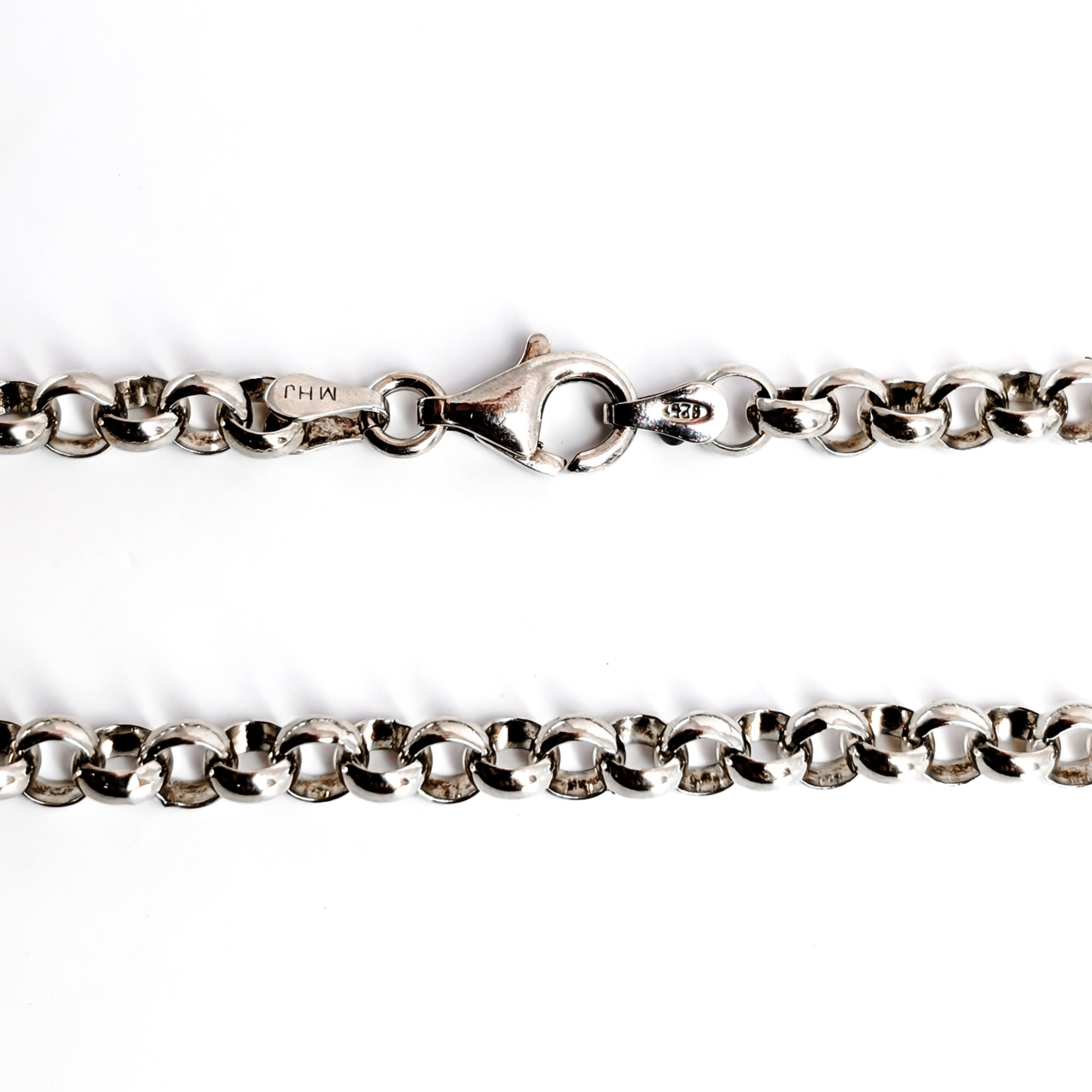 Sterling Silver Belcher Bracelet 19cm #71540 Sterling Silver Belcher Bracelet 19cm #71540 - Image 4