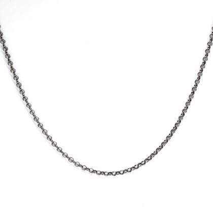 Sterling Silver Belcher Link Chain Necklace 60cm #71539
