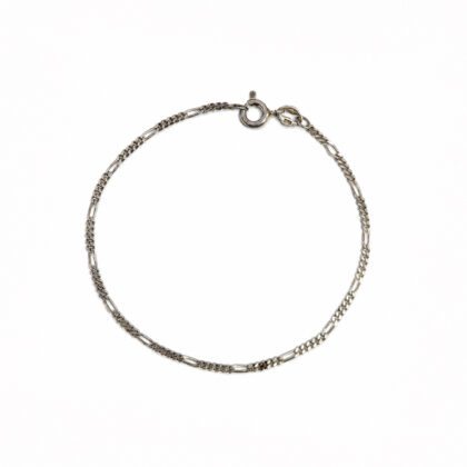 Monty's Sterling Silver Figaro 1:5 Bracelet | 18cm | 1.4g #71611