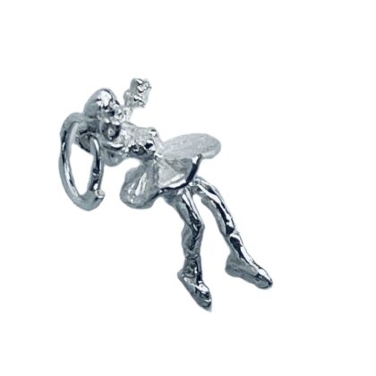 Monty's Sterling Silver Ice Skater Figure Skater Charm Pendant 17mm #4255-87