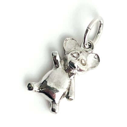 Sterling Silver Teddy Bear Doll Charm Pendant 13mm #4255-91