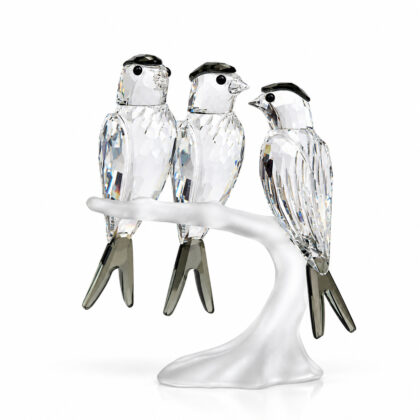 Swarovski Crystal Swallows Figurine 892039 Retired With Original Box  #71564
