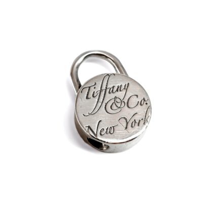 Tiffany & Co. Notes Sterling Silver Padlock Charm / Pendant | 9.4g #70139-2