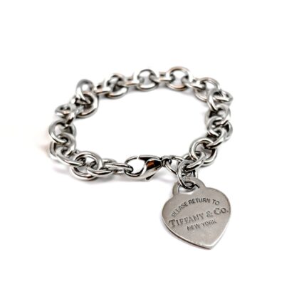 Monty's Tiffany & Co. Return to Tiffany Heart Tag Charm Bracelet | Sterling Silver | 18cm | 31.4g #70139