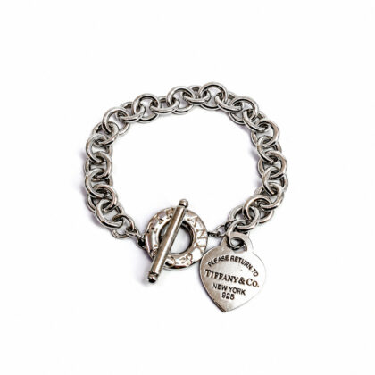 Monty's Tiffany & Co. Return to Tiffany Heart Tag Toggle Bracelet | Sterling Silver | 20cm | 40.3g #70905