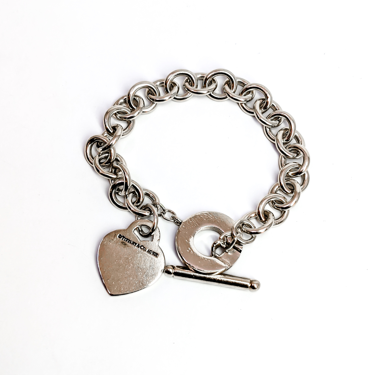 Tiffany & Co. Return to Tiffany Heart Tag Toggle Bracelet | Sterling Silver | 20cm | 40.3g #70905 - Image 4