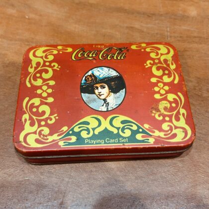 Vintage 1990s Coca Cola Victorian Lady Playing Card Set In Collectable Tin #71222-46