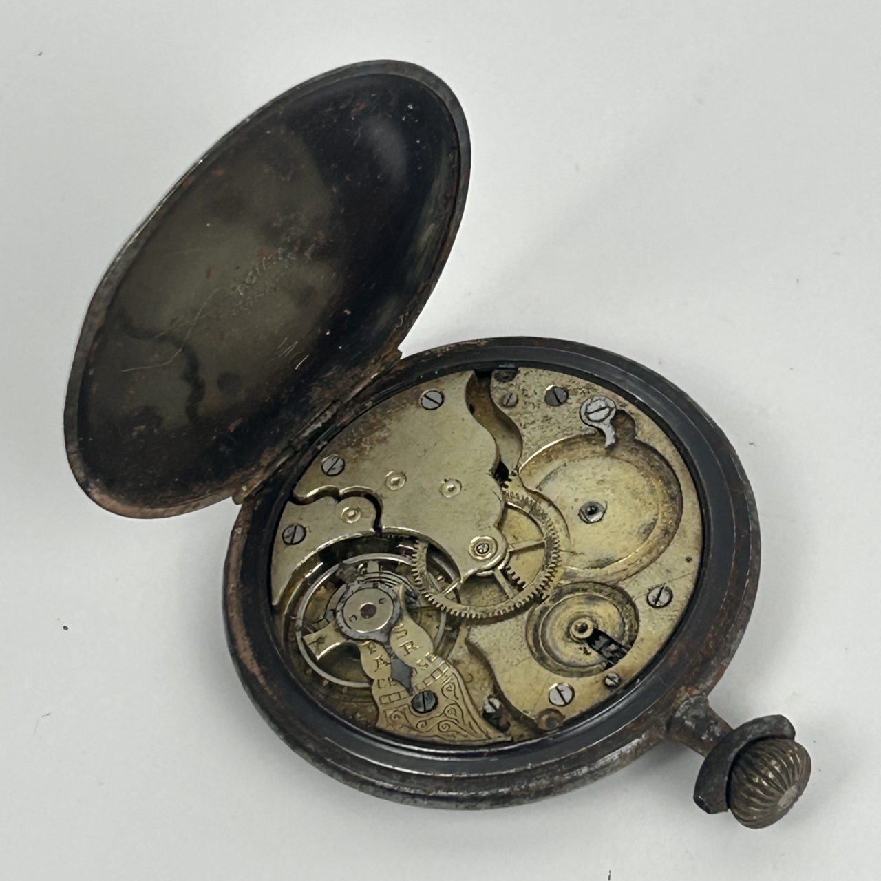 Vintage / Antique Chronometre Fob / Pocket Watch | 50mm | Not Working | Parts or Repair #71447-14 Vintage / Antique Chronometre Fob / Pocket Watch | 50mm | Not Working | Parts or Repair #71447-14 - Image 3