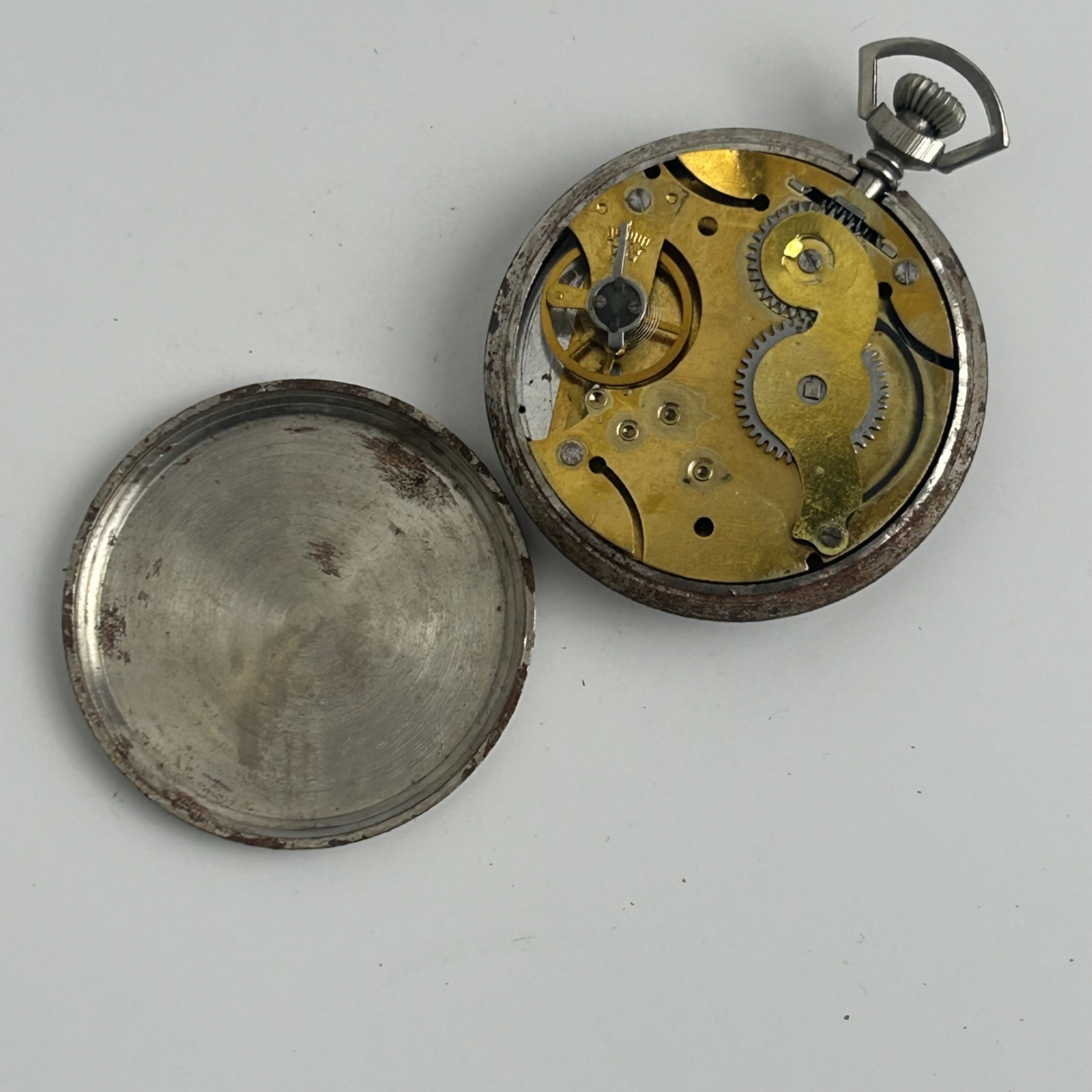 Vintage French Fob / Pocket Watch | 51mm | Running | As-Is for Parts / Restoration #71447-17 Vintage French Fob / Pocket Watch | 51mm | Running | As-Is for Parts / Restoration #71447-17 - Image 5