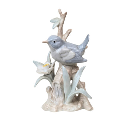 Vintage Otagiri Japan Ceramic Bird & Flower Figurine 13.5cm #71222-30