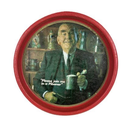 Vintage "Please Join Me in a Pilsener" Beer Advertising Pub Tray | 35cm #71532