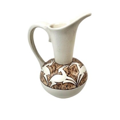 Monty's Vintage South African BEP Boksburg East Pottery Hand Painted Bird Jug 25cm #71589-33