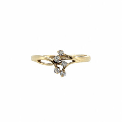 Monty's 10ct Yellow Gold Cubic Zirconia Ring | 1.9g | Size P #71821