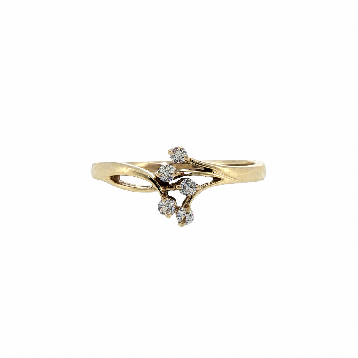 10ct Yellow Gold Cubic Zirconia Ring | 1.9g | Size P #71821 10ct Yellow Gold Cubic Zirconia Ring | 1.9g | Size P #71821