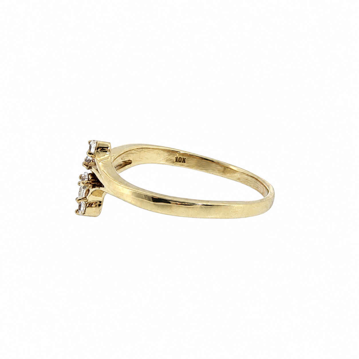 10ct Yellow Gold Cubic Zirconia Ring | 1.9g | Size P #71821 10ct Yellow Gold Cubic Zirconia Ring | 1.9g | Size P #71821 - Image 3