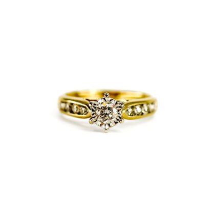 Monty's 18ct Yellow Gold Diamond Ring | 0.76ct TDW | H/SI | Valuation $5,050 Size M 1/2 #70349