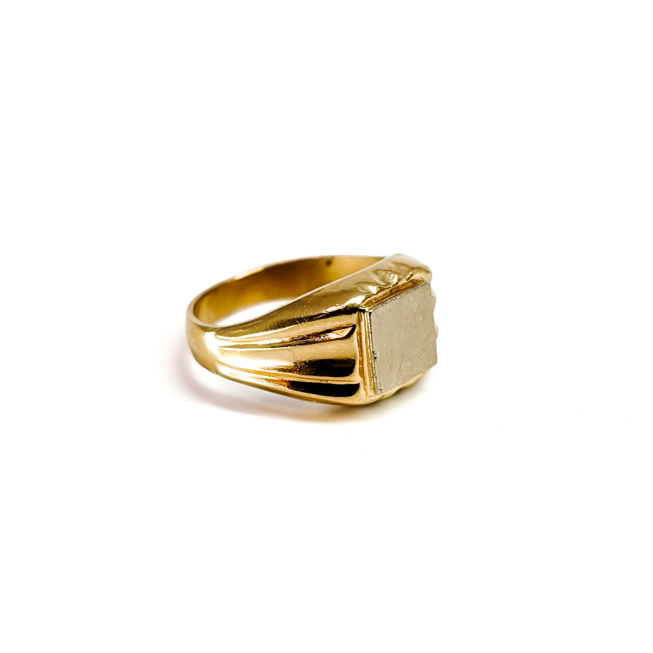 18ct Yellow Gold Ladies Signet Ring | Size E | 8.5mm Top #71496 18ct Yellow Gold Ladies Signet Ring | Size E | 8.5mm Top #71496 - Image 5