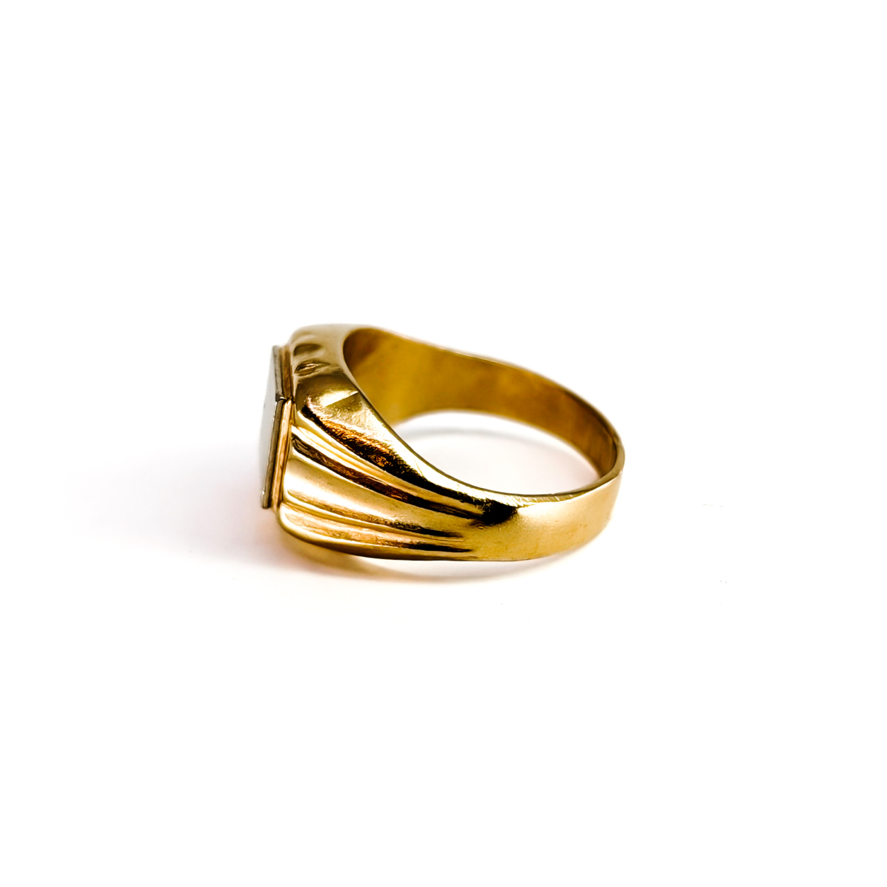 18ct Yellow Gold Ladies Signet Ring | Size E | 8.5mm Top #71496 18ct Yellow Gold Ladies Signet Ring | Size E | 8.5mm Top #71496 - Image 7