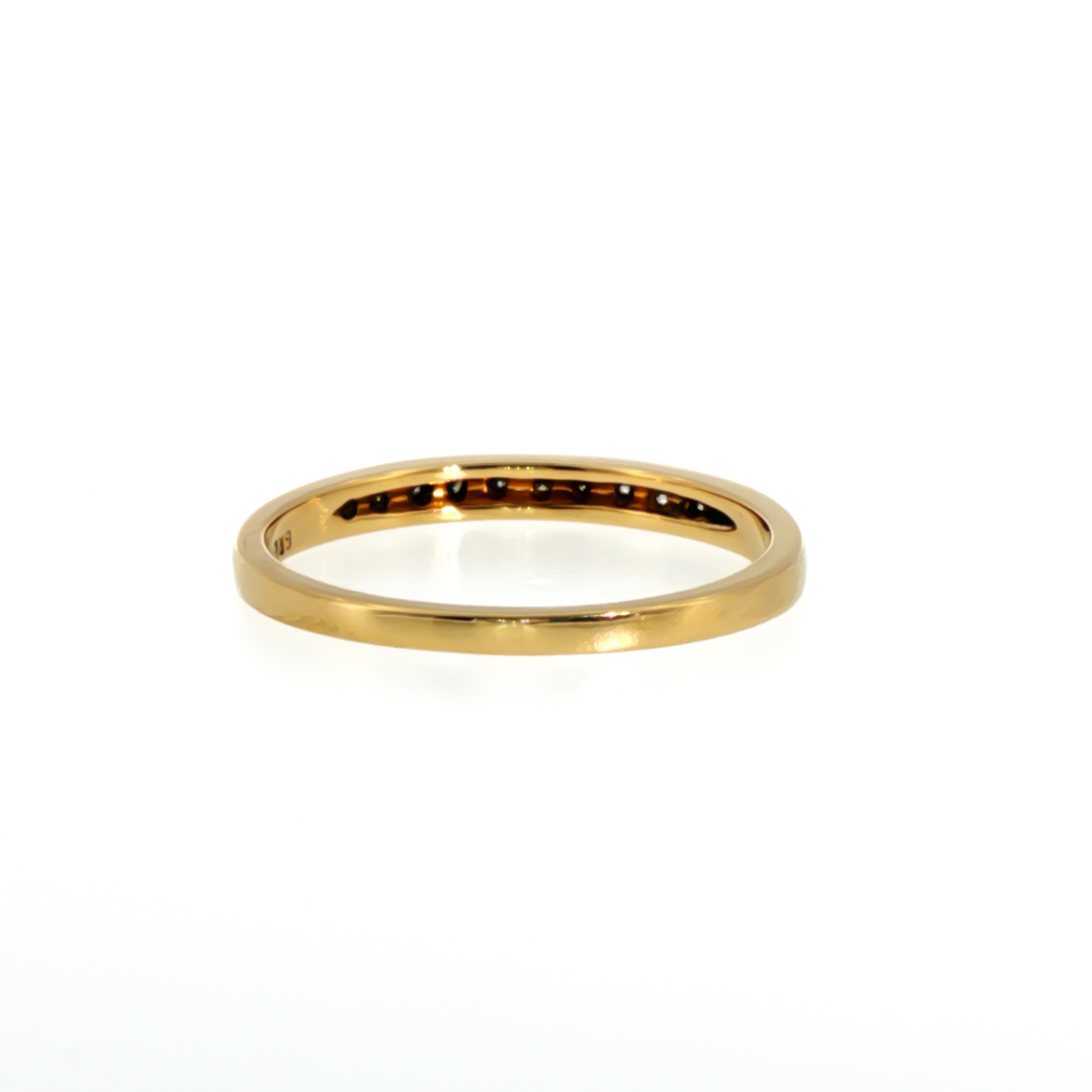 18ct Yellow Gold Natural Diamond Eternity Band Ring | Size P | 2.4g | 2.5mm #71825 18ct Yellow Gold Natural Diamond Eternity Band Ring | Size P | 2.4g | 2.5mm #71825 - Image 4