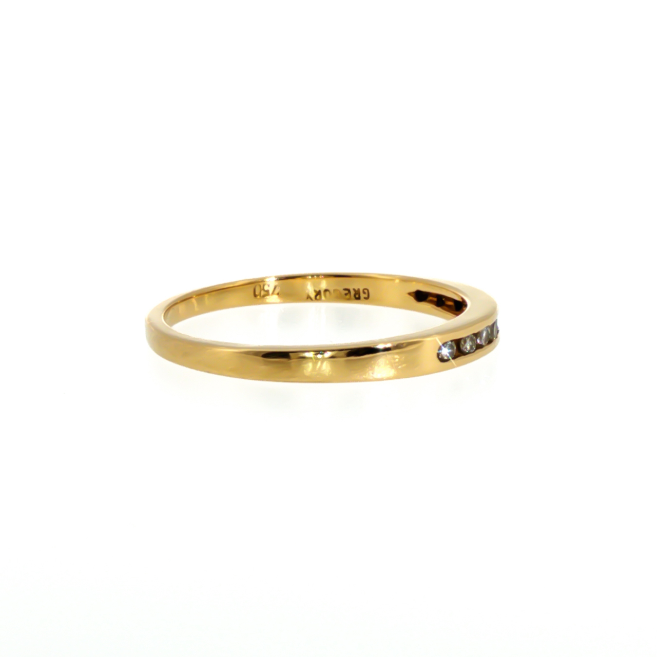 18ct Yellow Gold Natural Diamond Eternity Band Ring | Size P | 2.4g | 2.5mm #71825 18ct Yellow Gold Natural Diamond Eternity Band Ring | Size P | 2.4g | 2.5mm #71825 - Image 5