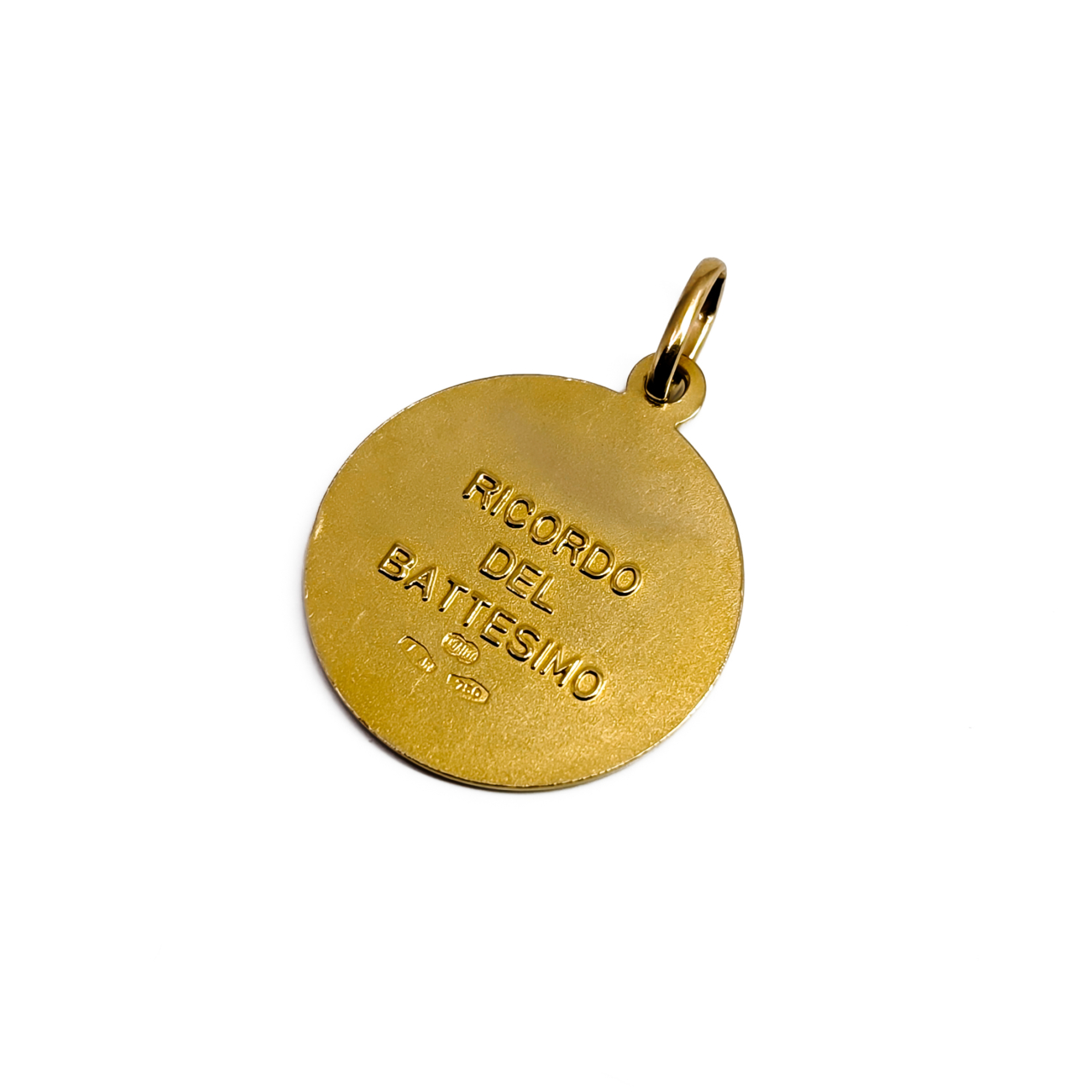 18ct Yellow Gold Ricordo del Battesimo Baptism Medal Pendant | 4.6g | 20mm #71495 18ct Yellow Gold Ricordo del Battesimo Baptism Medal Pendant | 4.6g | 20mm #71495 - Image 3