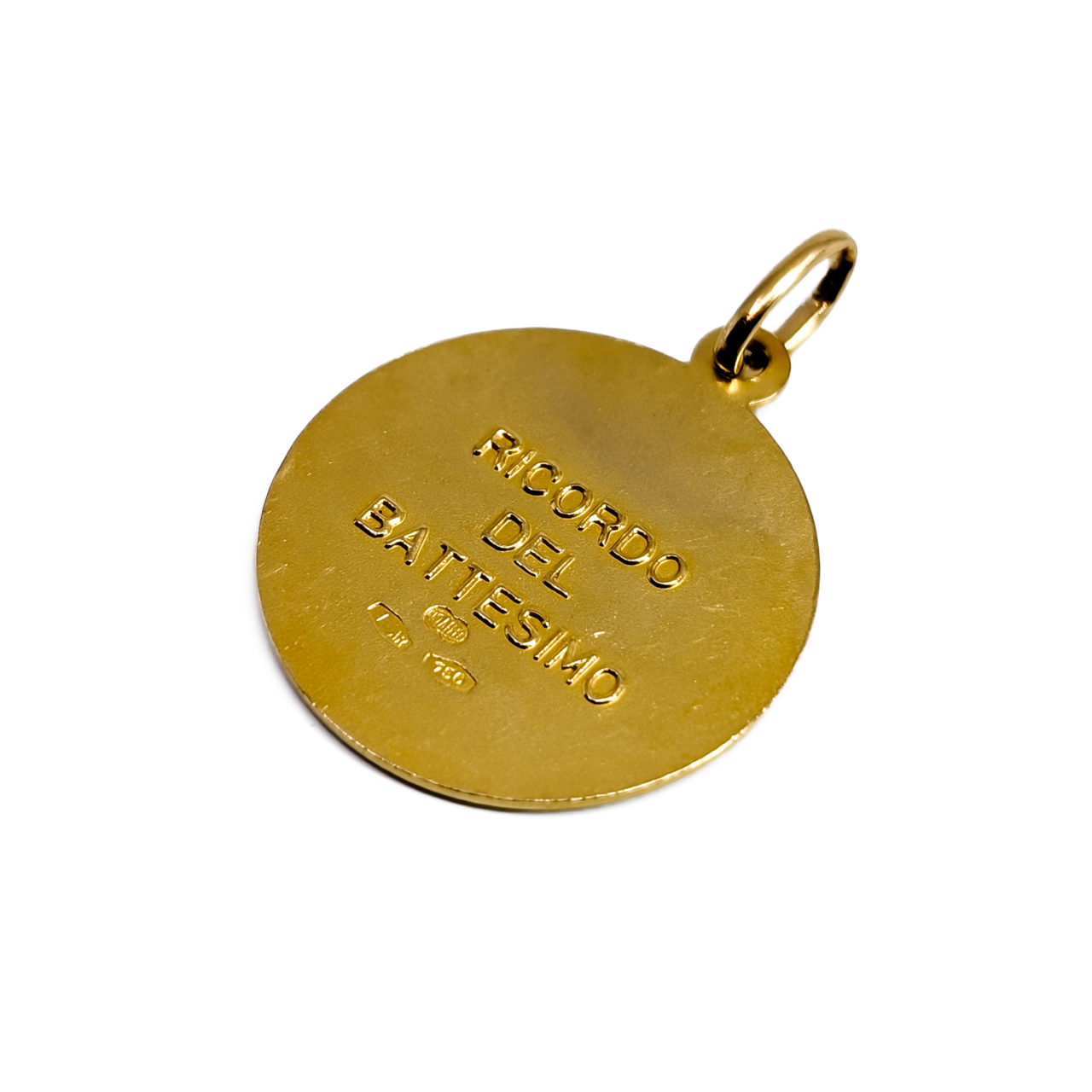 18ct Yellow Gold Ricordo del Battesimo Baptism Medal Pendant | 4.6g | 20mm #71495 18ct Yellow Gold Ricordo del Battesimo Baptism Medal Pendant | 4.6g | 20mm #71495 - Image 4