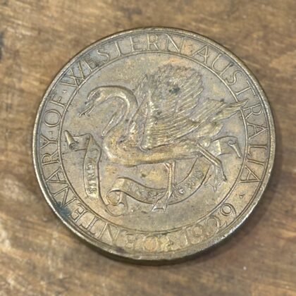 Monty's 1929 Western Australia Centenary Commemorative Medallion | King George V #71788