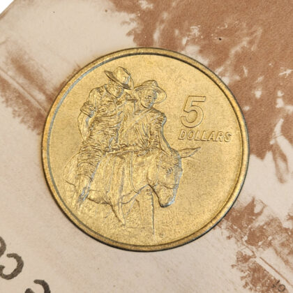 1990 Australian $5 ANZAC 75th Anniversary Commemorative Coin | RAM Carded Issue #70995-1