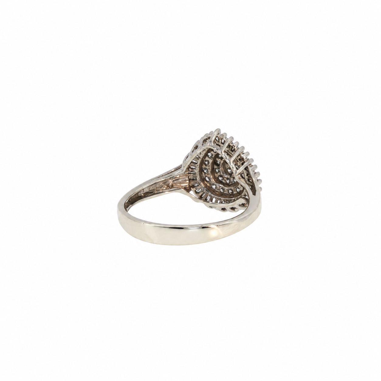 9ct White Gold Natural Diamond Pear Cluster Ring | 3.1g | Size P1/2 #71799 9ct White Gold Natural Diamond Pear Cluster Ring | 3.1g | Size P1/2 #71799 - Image 5