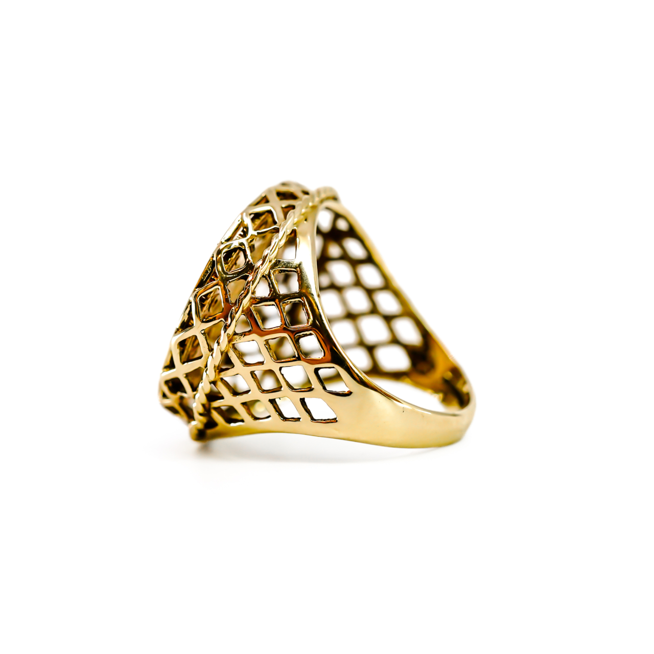 9ct Yellow Gold Cleopatra & Marc Antony Coin Style Ring | 5.7g | Size M #72099 9ct Yellow Gold Cleopatra & Marc Antony Coin Style Ring | 5.7g | Size M #72099 - Image 5