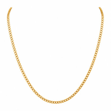 Monty's 9ct Yellow Gold Curb Link Chain Necklace 45cm #72104