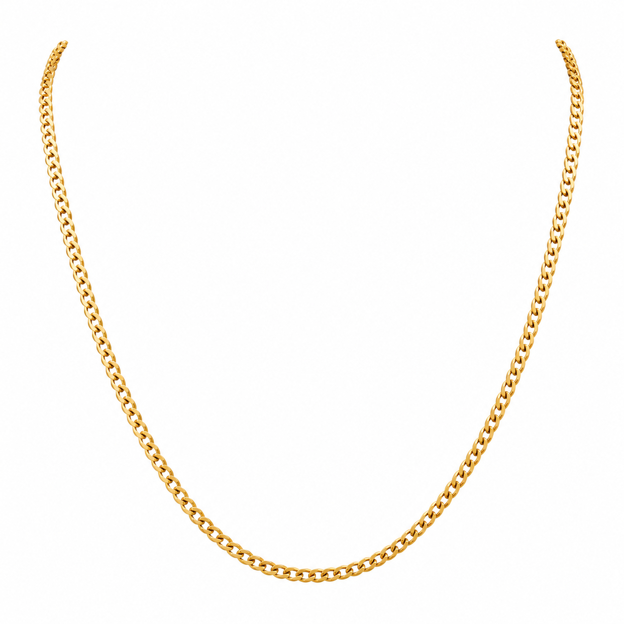 9ct Yellow Gold Curb Link Chain Necklace 45cm #72104 9ct Yellow Gold Curb Link Chain Necklace 45cm #72104
