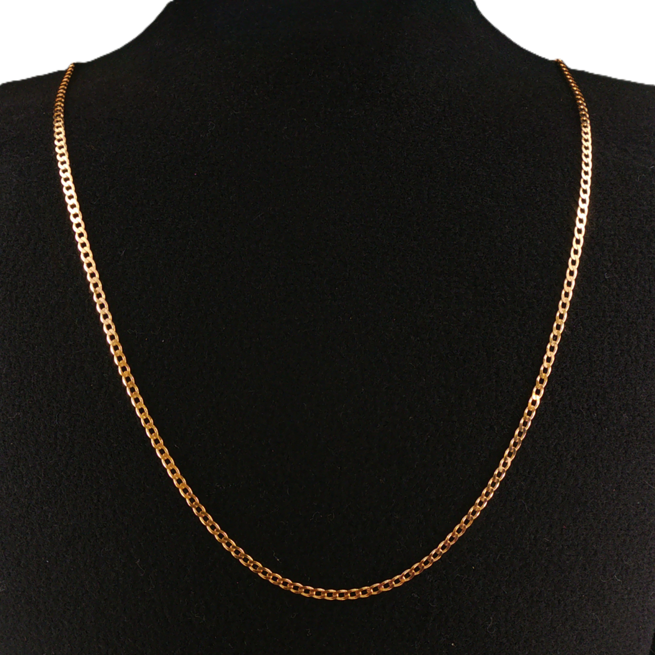 9ct Yellow Gold Curb Link Chain Necklace 45cm #72104 9ct Yellow Gold Curb Link Chain Necklace 45cm #72104 - Image 2