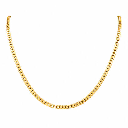 Monty's 9ct Yellow Gold Curb Link Chain Necklace 50cm #72105