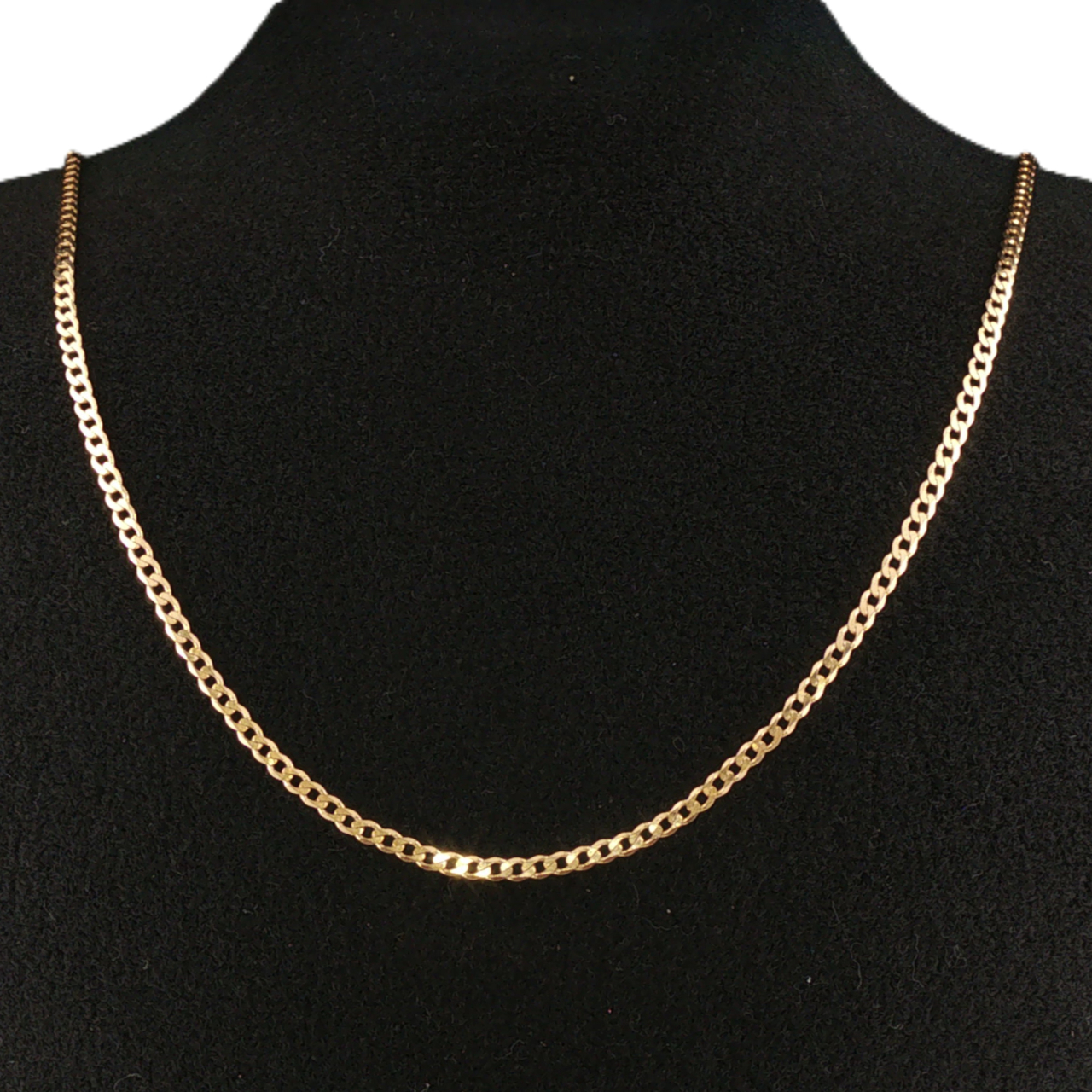 9ct Yellow Gold Curb Link Chain Necklace 50cm #72105 9ct Yellow Gold Curb Link Chain Necklace 50cm #72105 - Image 2