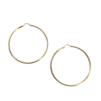 Monty's 9ct Yellow Gold Large Hoop Earrings | 52mm | 1.8g #71864