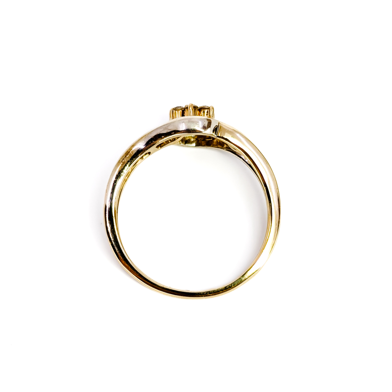 9ct Yellow Gold Natural Diamond Flower Ring | Size P 1/2 | 3.2g #71803 9ct Yellow Gold Natural Diamond Flower Ring | Size P 1/2 | 3.2g #71803 - Image 5