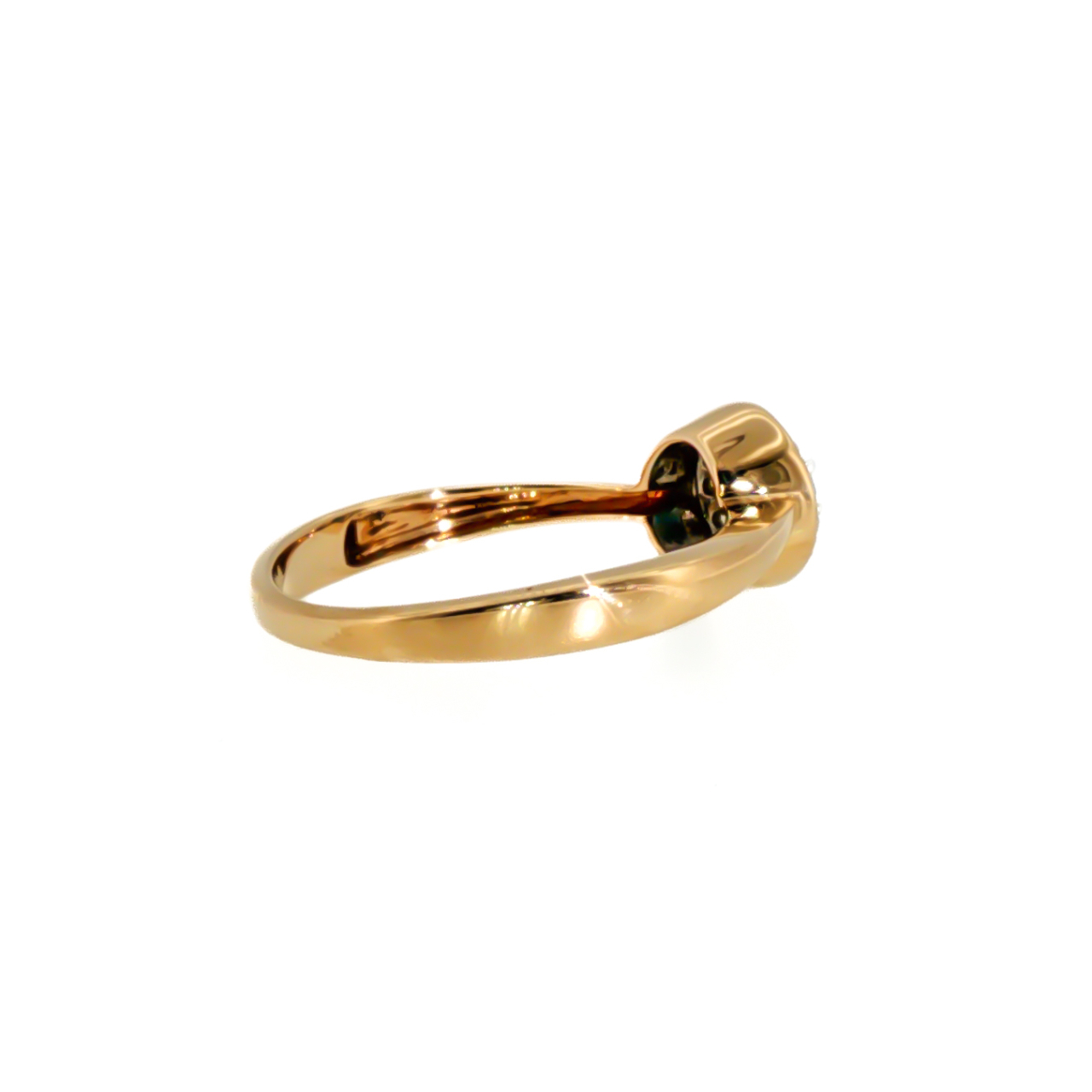 9ct Yellow Gold Natural & Treated Blue Diamond Halo Ring | Size P1/2 | 2.5g #71800 9ct Yellow Gold Natural & Treated Blue Diamond Halo Ring | Size P1/2 | 2.5g #71800 - Image 5