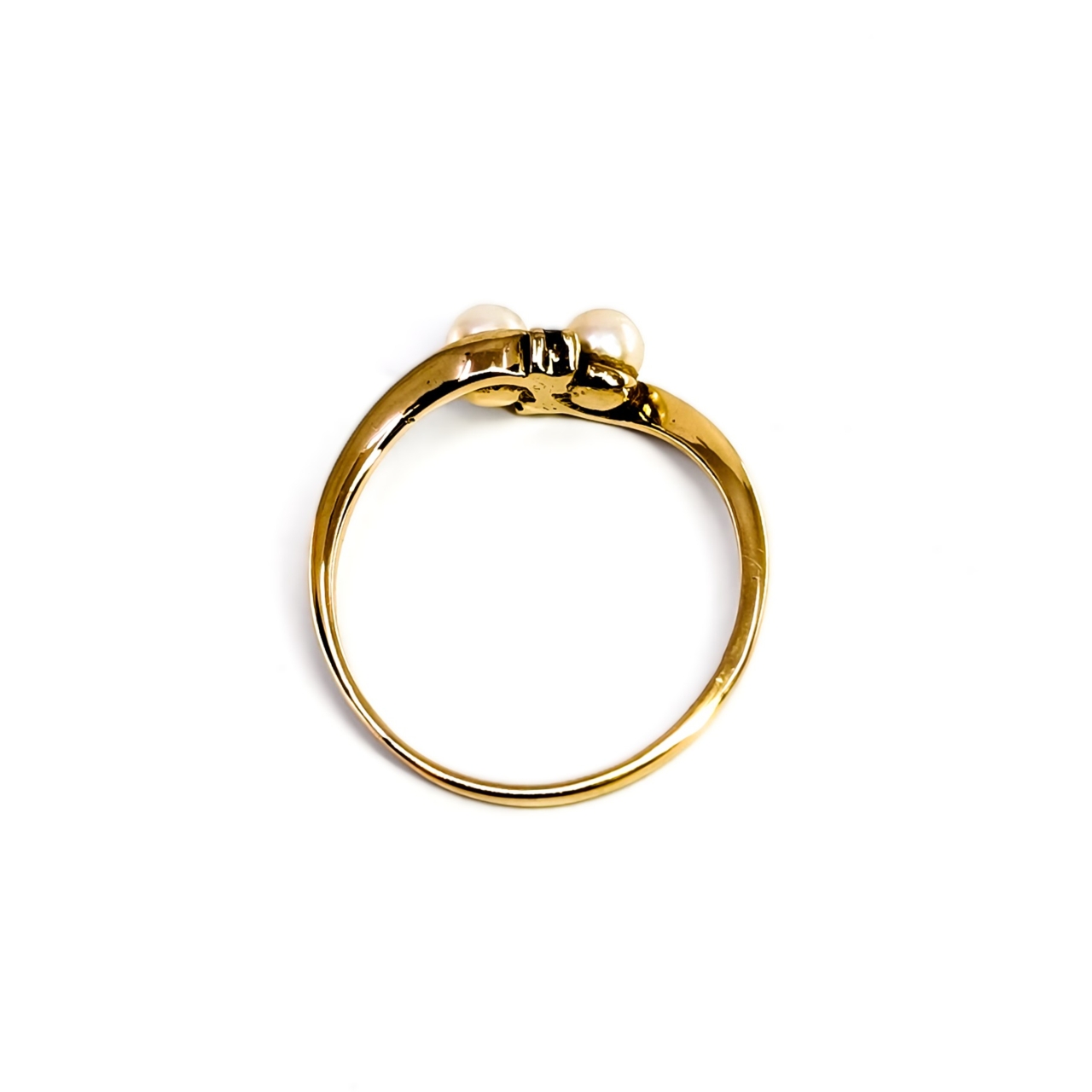 9ct Yellow Gold Pearl & Natural Diamond Ring | Size M | 1.5g #71430 9ct Yellow Gold Pearl & Natural Diamond Ring | Size M | 1.5g #71430 - Image 7