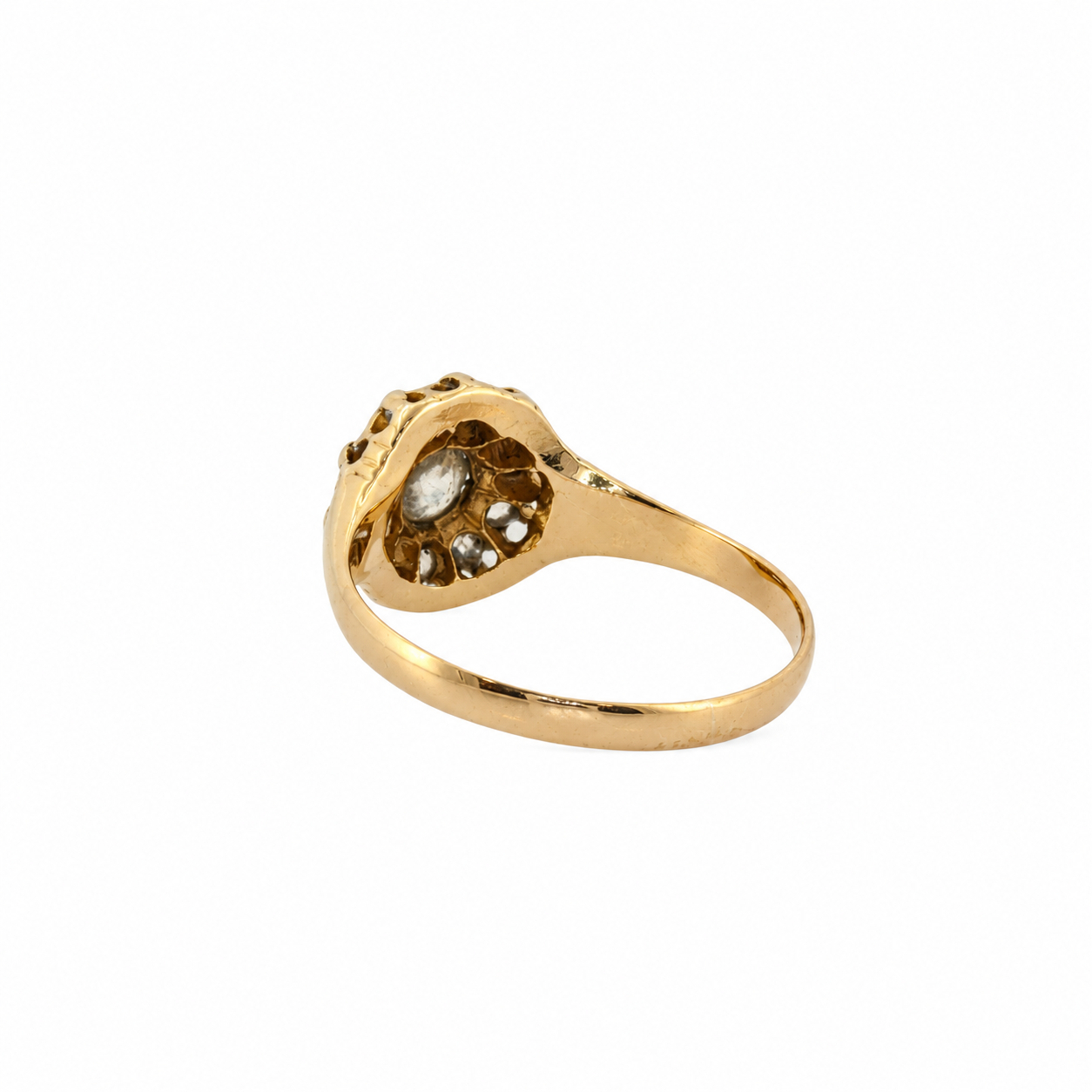 Antique 18ct Yellow Gold Diamond Daisy Ring | 3.1g | Size O #71500 Antique 18ct Yellow Gold Diamond Daisy Ring | 3.1g | Size O #71500 - Image 7
