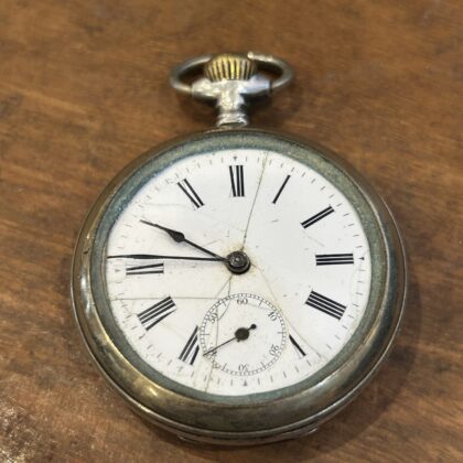 Antique Austrian Pocket / Fob Watch | 46.8mm | Running Intermittently | Missing Glass | Parts Only #71541-5