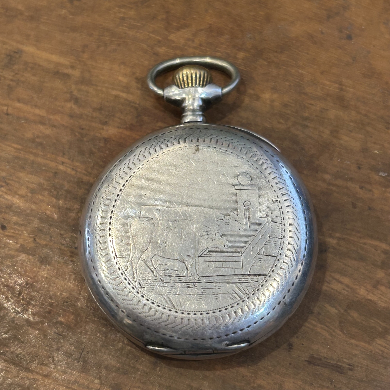 Antique Austrian Pocket / Fob Watch | 46.8mm | Running Intermittently | Missing Glass | Parts Only #71541-5 Antique Austrian Pocket / Fob Watch | 46.8mm | Running Intermittently | Missing Glass | Parts Only #71541-5 - Image 2